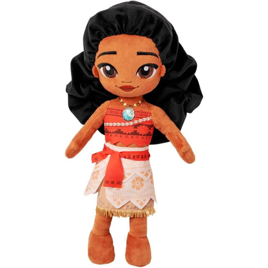 Disney Store Official Princess Plush Doll, Moana, Medium 14 Inches, Soft Plushy with Embroidered Features, Princess Toys for Girls, Disney Dolls, Stuffed Animals for Girls
