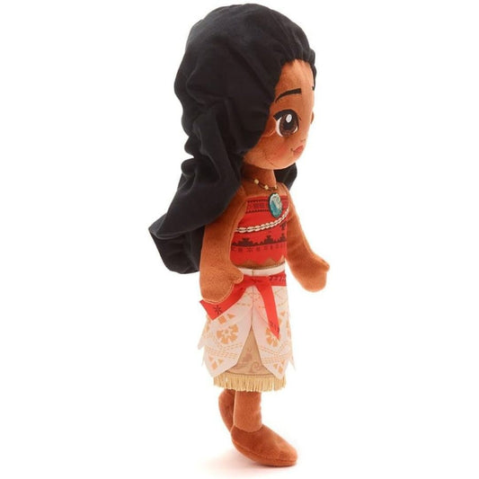 Disney Store Official Princess Plush Doll, Moana, Medium 14 Inches, Soft Plushy with Embroidered Features, Princess Toys for Girls, Disney Dolls, Stuffed Animals for Girls