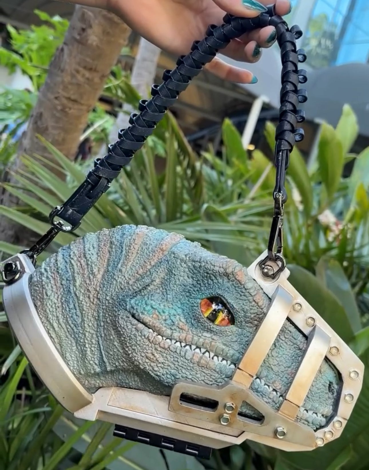 Handmade Echo-Inspired Raptor Bag – Exclusive Jurassic World Velocicoaster Edition